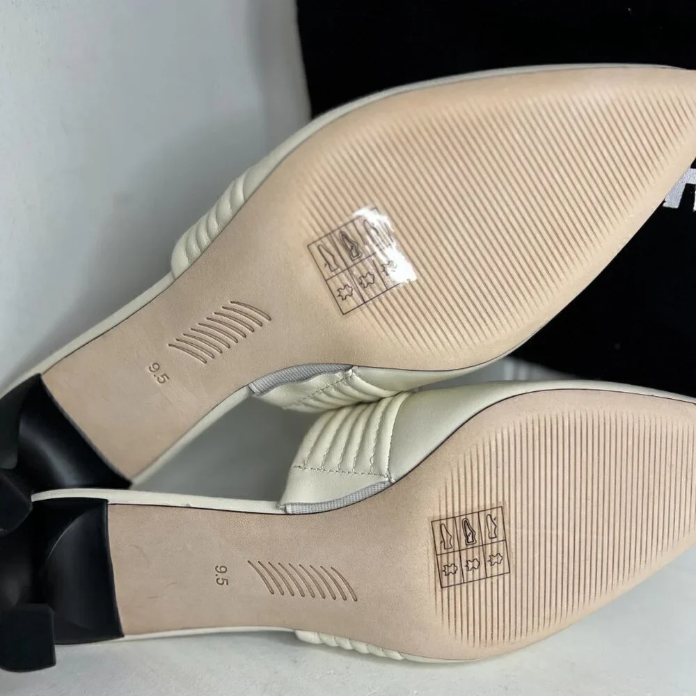 Paige Poppy in Leather Bone Size 9.5 - Picture 6 of 6